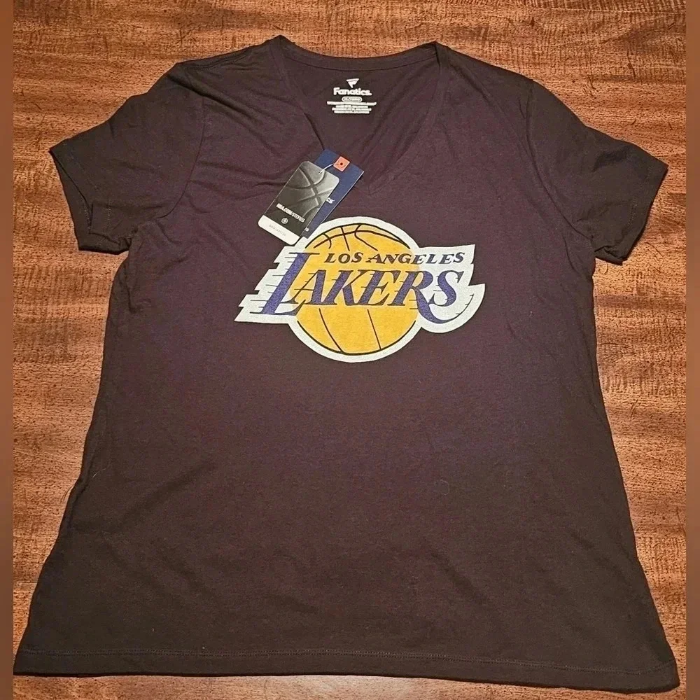 Fanatics Women's Los Angeles Lakers Lebron James #6 T-Shirt Size XL Black - Picture 8 of 11